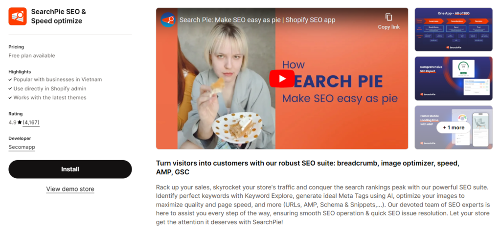 SearchPie SEO optimization