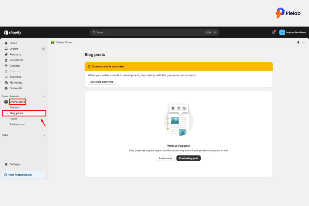 How to upload a post on Shopify SEO blog